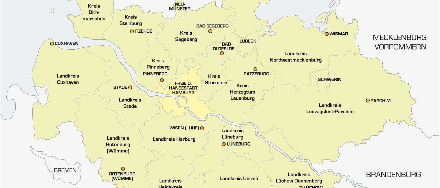 metropolregion, hamburg, germany, north, map, cartography, geography, graphic, mapping, outline, border, districts, administrative, political, northern germany, metropolitan, region, lower saxony, mecklenburg-vorpommern, schleswig-holstein, north sea, baltic sea, zone, urban