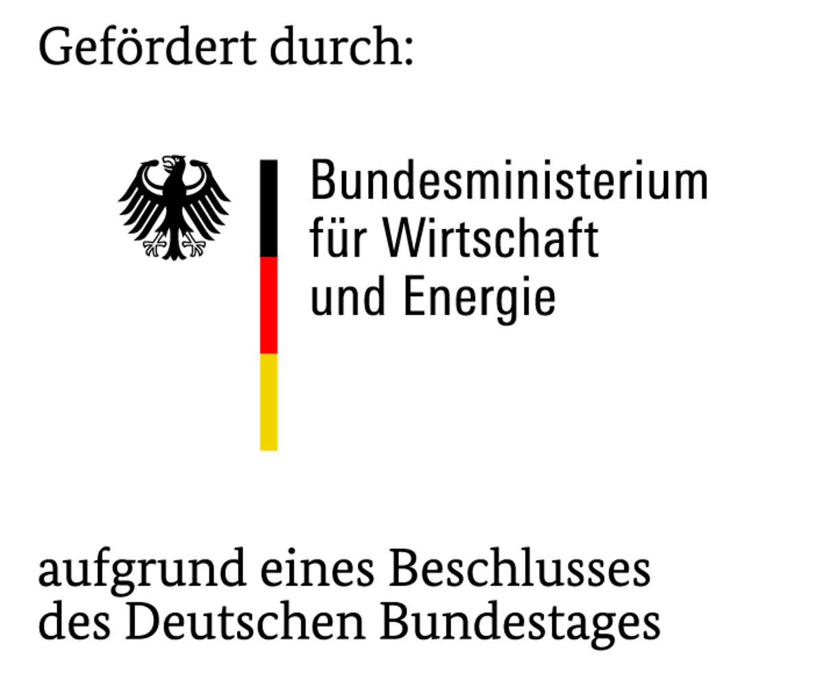 Logo Förderung Bundesministerium Wirtschaft und Energie